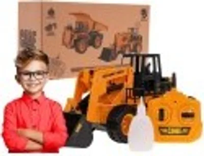 Obrázek produktu pro dálkově ovládaný buldozer s kouřovou funkcí stavební vozidlo pro děti