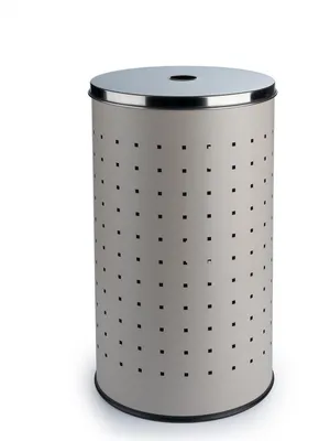 Produktbild von Wäschesammler - H 54 cm - Greige - Edelstahl - 37 Liter