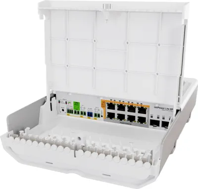 Zdjęcie produktu dla Mikrotik netPower Lite 8P, Gigabit Ethernet (10/100/1000), Obsługa PoE