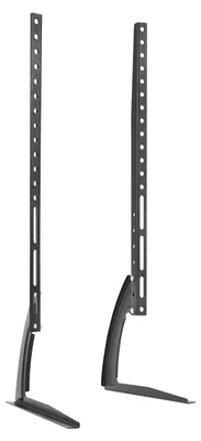 Obrázek produktu pro Stojany pod televizor - Univerzální držák na televizor LCD - Sada 2 kusů - Pro obrazovky o velikosti 81,3–177,8 cm - Pevná výška 14,5 cm - Maximální nosnost 35 kg - Černá barva