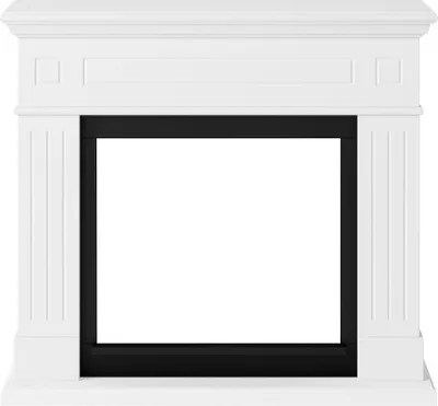 Image de Habillage de cheminée pour Powerflame modèle Larsen – Blanc pur
