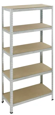 Immagine prodotto di Scaffale per carichi pesanti Scaffale da lavoro zincato 5 ripiani 180x90x40 cm 875 kg Scaffale da cantina Scaffale da magazzino