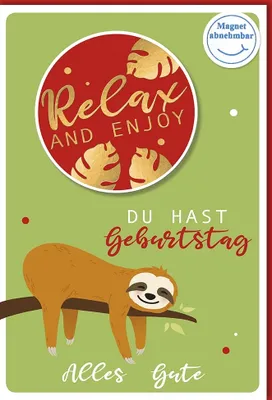 Produktbild von Geburtstag - Glückwunschkarte im Format 11,5 x 17 cm mit Umschlag 7