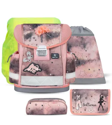 Produktbild von Classy Rose Ballet Schulranzen Set 5 teilig mit extra Regenschutz