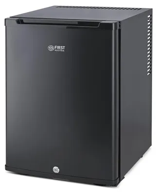 Immagine prodotto di TZS First Austria - Mini Frigorifero 40L silenzioso - Piccolo Minifrigo con porta reversibile e luce interna - Minibar per campeggio, ufficio, camera da letto e hotel - Nero opaco