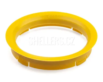 Obrázek produktu pro Vymezovací kroužek kol 74,1 / 66,1 (FZ24) plast, žlutá, přesah kužele 5mm