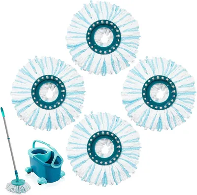 Produktbild von 4er Bodenwischer Ersatzbezug Leifheit Clean Twist Disc Mop