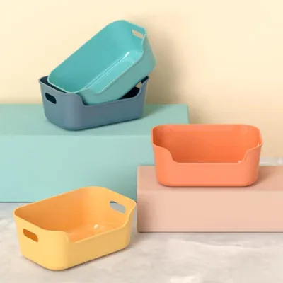 Image de Lot de 8 boîtes de rangement colorées