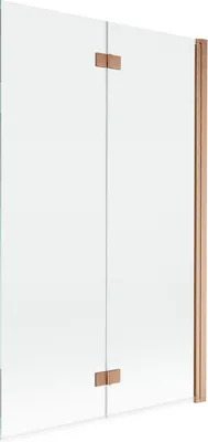 Produktbild von Mexen Mist Duschabtrennung 2-flügelig rechts 110 x 150 cm, transparent, gebürstetes Kupfer - 8A9-110-002-65-00-P