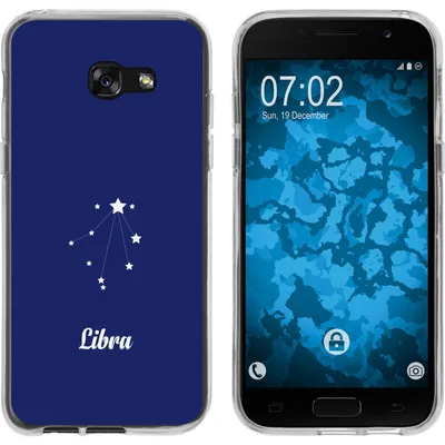 Produktbild von PhoneNatic Case kompatibel mit Samsung Galaxy A7 (2017) Silikon-Hülle SternzeichenLibra M9