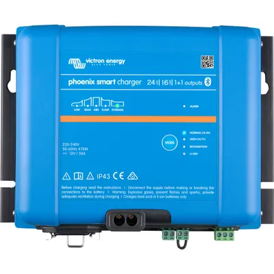 Produktbild von Victron Phoenix Smart IP43 Charger 24/16(1+1)