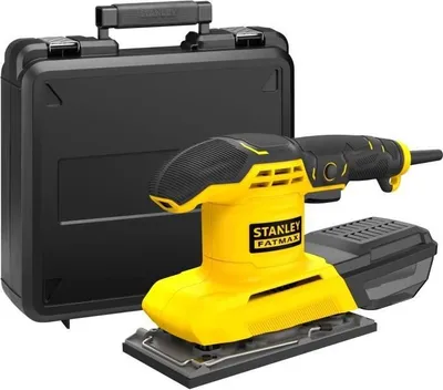 Image de Ponceuse orbitale filaire STANLEY FATMAX, 280W, 187 x 90 mm, Vitesse variable, FMEW214K-QS, Avec mallette