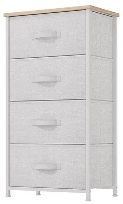 Produktbild von YITAHOME Kommode,Kommode mit 4 Schubladen,Schrank,Stoffschubladen mit Griffen,Me