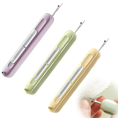 3er-Set 2-in-1-Nadeleinfädler mit Nahttrenner, Einfädelhilfe