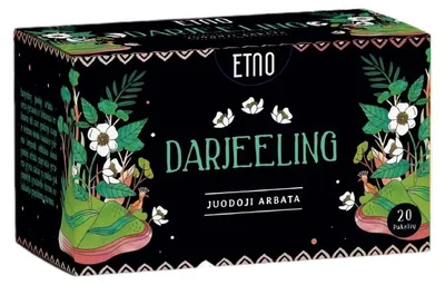 Obrázok produktu pre Čierny čaj ETNO Darjeeling, 20 kusov.