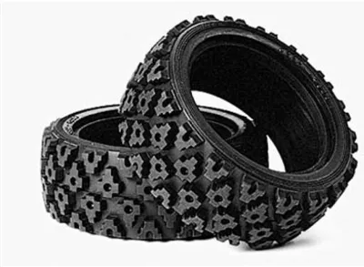Produktbild von 1:10 Rallye Block Reifen 26mm für RC Modellautos (2 Stück)