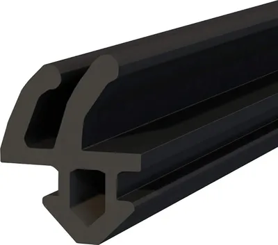 Produktbild von Rehau Fensterdichtung schwarzes Gummi-Dichtband - Kunststoffdichtungen - Aluminiumprofil-Dichtung - für PVC-Fenster und -Türen - 50 m