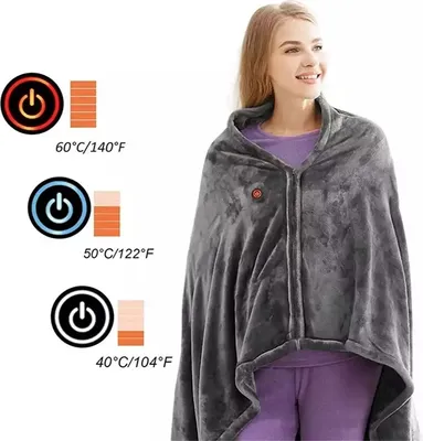 Produktbild von Elektrische Heizdecke 150x85cm Wärmedecke Wärmeunterbett 3 Temperaturmodus USB