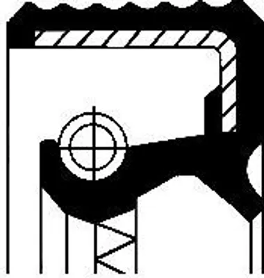 Produktbild von CORTECO Dichtring 01026398B FPM (Fluor-Kautschuk)