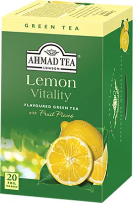 Produktbild von Ahmad Tea- Lemon Vitality Grüner Tee 40g, 20 Beutel