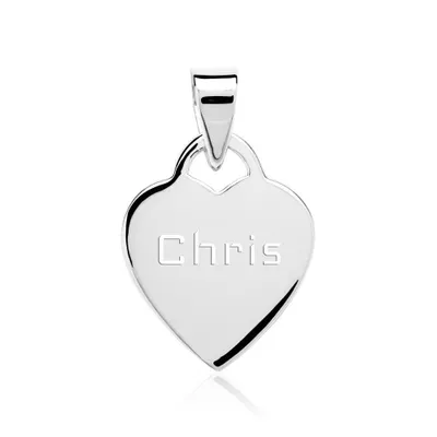 Produktbild von Glänzender Herzanhäger aus 925er Silber SP0304