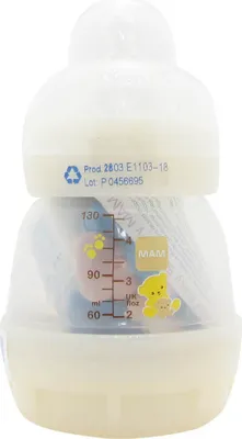 Produktbild von Mam Easy Start Babyflasche 130ml + Silikon-Nippel 0+ Monate + Start Schnuller 0-2 Monate