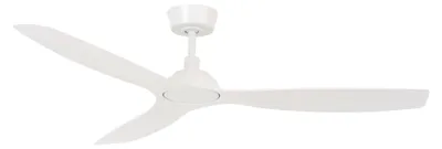 Productafbeelding van Energiezuinige plafondventilator met afstandsbediening, model Wit, 132 cm