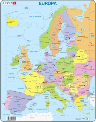 Produktbild von Larsen Puzzle - Europa Karte Spanisch - Lernspielzeug 37 Teile