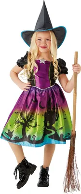 Produktbild von Rubíny - Kostýmové šaty Halloween - Dievčatá BN4363 (116) (Fialová/čierna/zelená)
