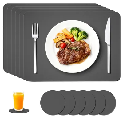 Obrázek produktu pro Elzusha – Sada 6 podtácích podložek, oboustranných a odolných vůči teplu