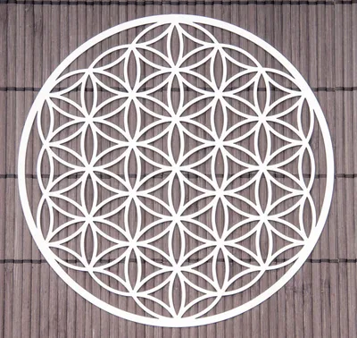 Obrázek produktu pro Nástěnná dekorace Flower of life z nerezové oceli 18cm Berk EN-078-S