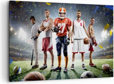 Produktbild von Bild auf Leinwand - Leinwandbild - Sport Sportler - 120x80cm - Wand Bild - Wanddeko - Wandbilder - Leinwanddruck - Bilder - Kunstdruck - Wanddekoration - Leinwand bilder - Wandkunst - AA120x80-3873