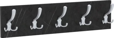 Obrázek produktu pro AKKE Stein Black Fosil Garderobenleiste horizontální malé ALU háčky ŠxV: 60x15 cm
