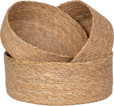 Produktbild von Natürliche Opferplatten - dekorative Töpfe - umweltfreundlich - 25 cm x 25 cm x 10 cm (Set aus 3)