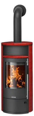 Produktbild von Oranier | Kaminofen | Polar Neo 8 | 8 kW | Schwarz, Paprikarot
