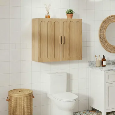 Produktbild von Wandhängender Badezimmerschrank, Eiche, Medizinschrank