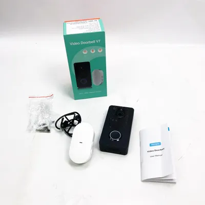 Produktbild von Video Türklingel Wireless 1080P, Türklingel mit Kamera mit PIR-Bewegungserkennung, Türklingel Kamera mit Cloud-Service, IP66 Wasserdicht, Klare Nachtsicht, 166 ° Weitwinkel