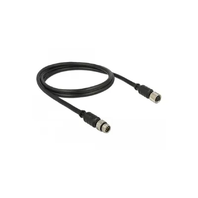 Produktbild von DeLOCK 12690, 1 m, M8, M8, Männlich/Weiblich, Schwarz, China