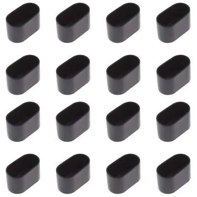 Produktbild von Stuhlbeinkappen,16 Stück,für Stuhlbeine,Oval,Rutschfest Schwarz