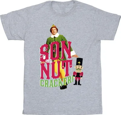 Produktbild von Elf - "Son Of A Nutcracker" T-Shirt für Herren BI24158 (L) (Grau)