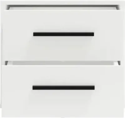 Image de Table de chevet ANDELINA - blanc mat