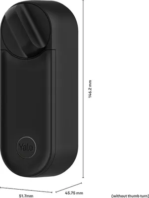 Produktbild von Yale Intelligente Schloss, Linus Smart Lock L2, Schwarz, Schlüsselloser, Elektrisches Türschloss, Smart Home