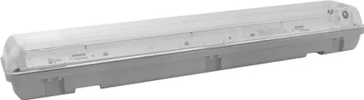 Produktbild von Feuchtraum Wannenleuchte 65cm Grau IP65 2 x 18W G13/T8 inkl. Philips Vorschaltgerät ohne Leuchtmittel