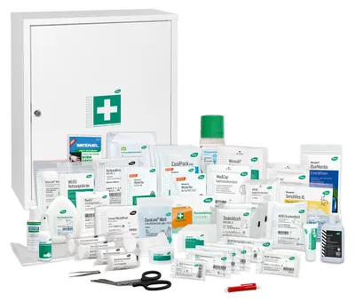 Produktbild von WERO Verbandschrank MaxiDeep 6 / 073 mit WERO Füllung DIN 13157 universeller Erweiterung
