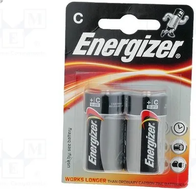 Obrázok produktu pre 1x Batéria: alkalická, typ C. Počet batérií: 2. Napätie: 1,5 V. Nabíjateľná: nie. Batérie