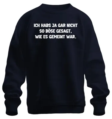 Immagine prodotto di Non l'ho detto così male come lo intendevo io divertente detto sarcastico pullover felpa unisex, navy, M