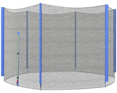 Image de Filet de sécurité pour trampoline - Filet de protection - Ø 305 cm - Pour trampoline de 3,05 m - Bleu