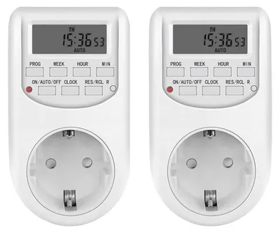 Obrázek produktu pro Digitální časovač, zásuvka s 16 programovatelnými funkcemi zapínání/vypínání, LCD displej, 230V, 10A