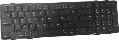 Obrázek produktu pro Skládací bezdrátová klávesnice BT5.1, mobilní telefon, tablet, PC, trojitý systém, univerzální business kožená přenosná klávesnice, kapesní velikost, přenosná BT bezdrátová klávesnice s touchpadem, dobíjecí pro Android, Windows, iOS