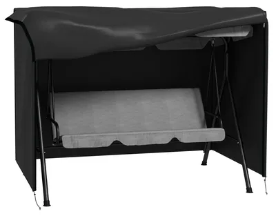 Produktbild von Schutzhülle Hollywoodschaukel Gartenschaukel Wasserfest 205x124x164 cm Schwarz